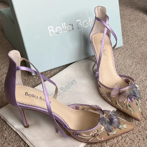 Bella Belle | Shoes | Bella Belle Eve Lavender Butterfly
